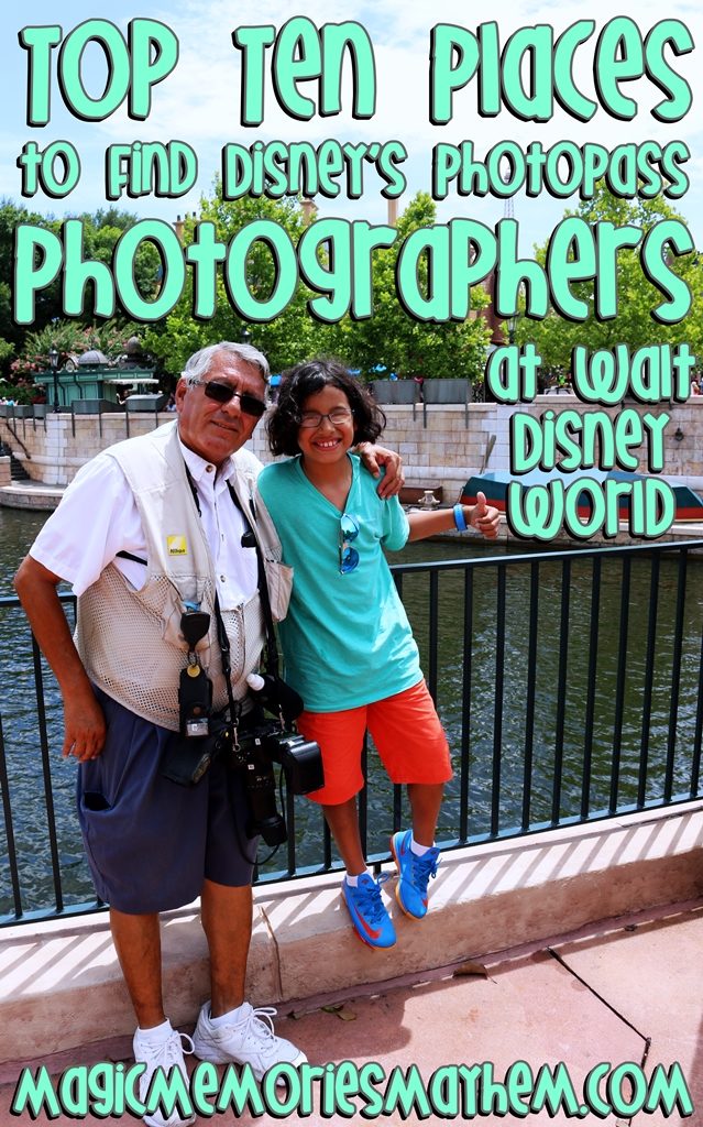 Top Ten Places to Find PhotoPass Photographers at Walt Disney World