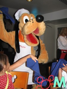 Pluto at Chef Mickey's