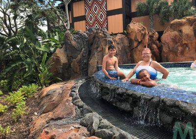 Hot Tub at Disney's Polynesian Village Resort with Magic, Memories, Mayhem