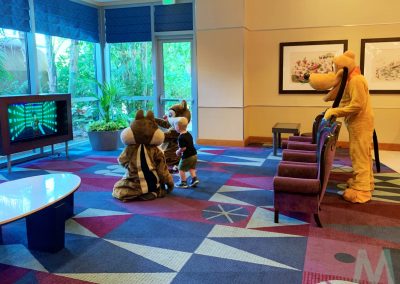 The Disneyland Hotel Lobby with Magic, Memories, Mayhem