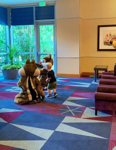 The Disneyland Hotel Lobby with Magic, Memories, Mayhem