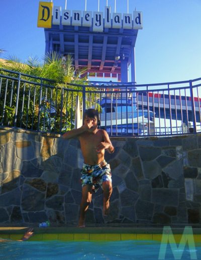 The Disneyland Hotel Pool with Magic, Memories, Mayhem