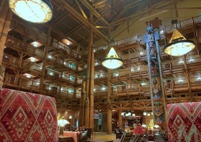 Wilderness Lodge Lobby with Magic, Memories, Mayhem