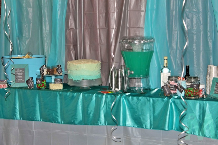 Teal Party Table