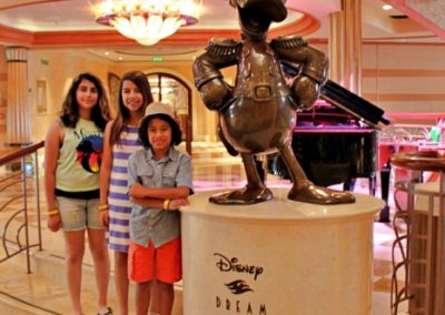 Disney Dream Atrium Donald Statue